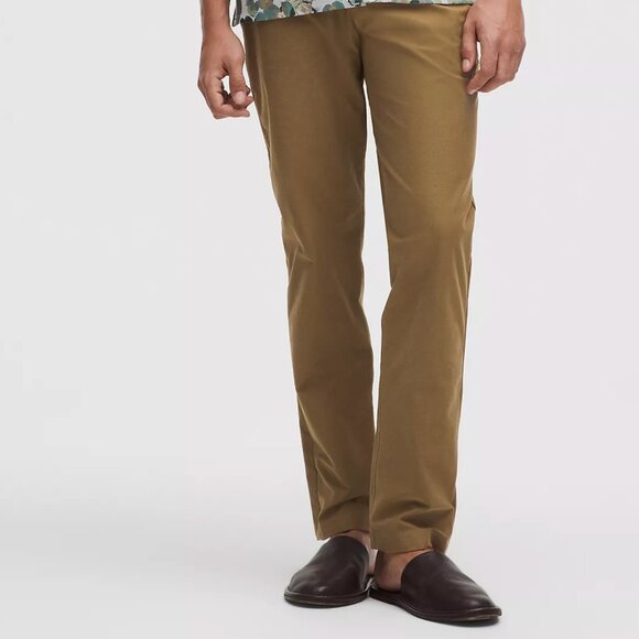 SOLD Lululemon Men's ABC Classic-Fit 5 Pocket Pant 34L Utilitech in Artifact - Picture 6 of 6